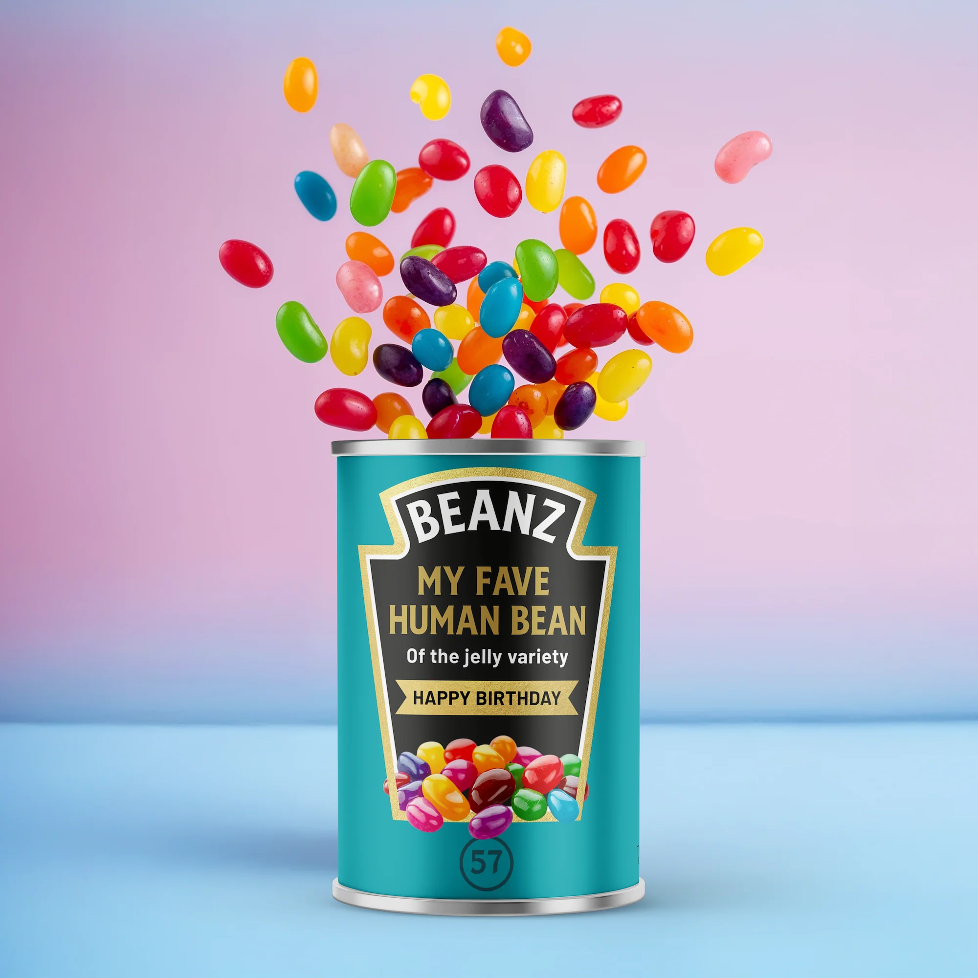 Alphabet Gifts - Jelly Bean Birthday Tin, My Fave Human Bean Gift