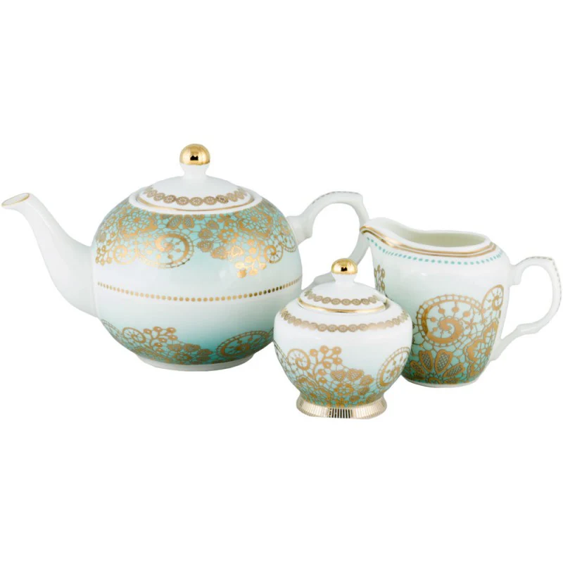 Antique Lace 3 Piece Tea Set Gift Boxed