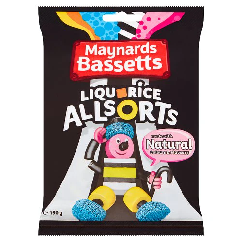 Maynards Bassetts Liquorice Allsorts. 165g
