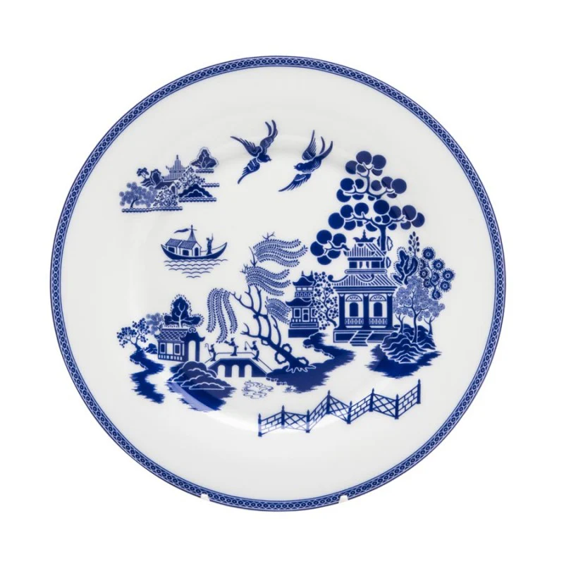 Blue Willow Bone China Blue/White Salad Plates, Set of 4