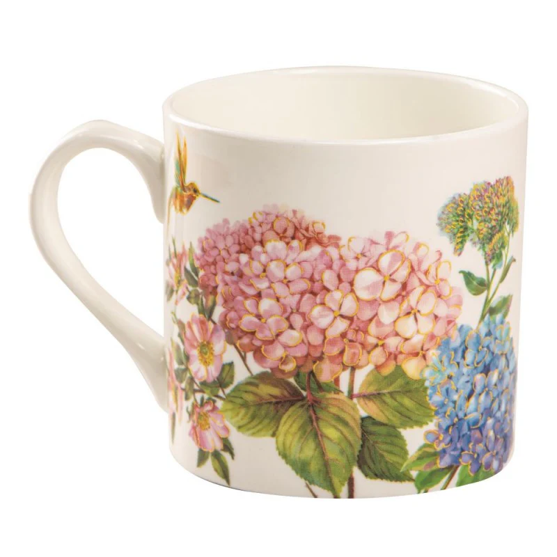 Hydrangea Everlasting Bone China Coffee Mugs, Set of 4 - Image 2
