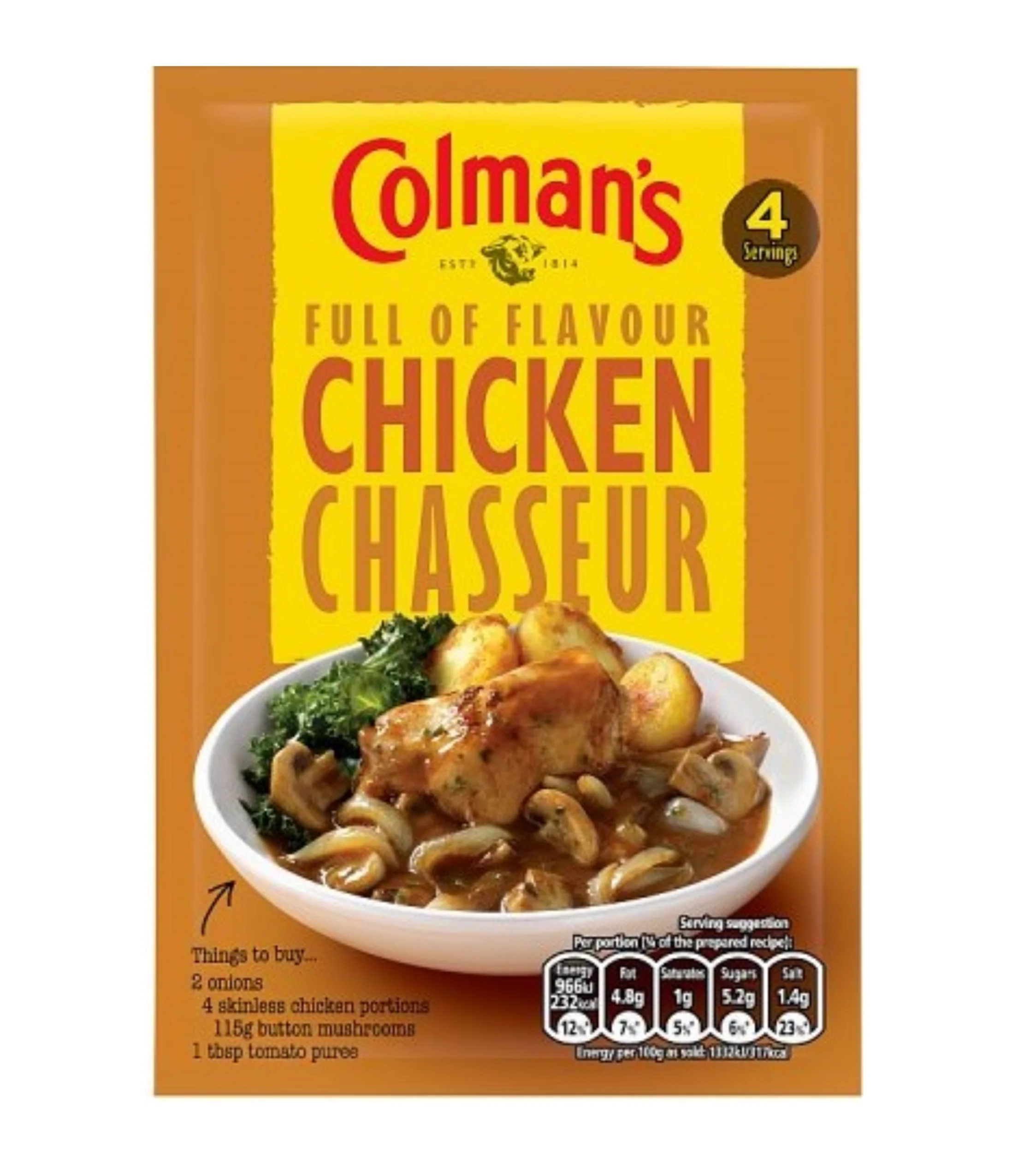 Colman's Chicken Chasseur Sauce Mix . 43g