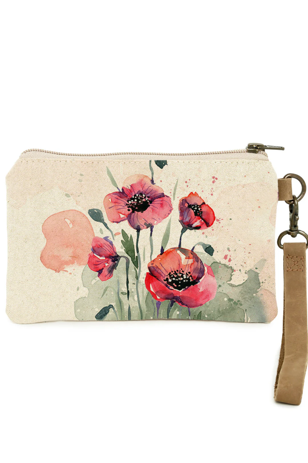 Cott N Curls - Poppies Wristlet