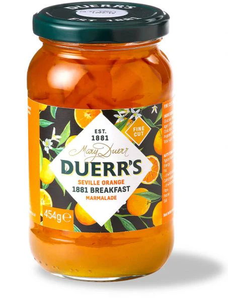 Duerr’s 1881 Seville Fine Cut Marmalade. 454g