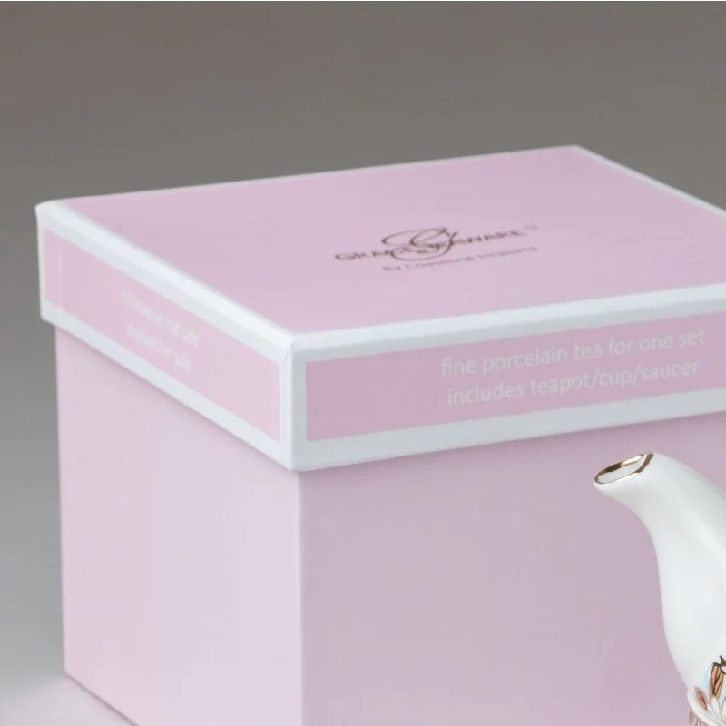 Dusty Blue 4 Piece Tea for One Gift Boxed - Image 2
