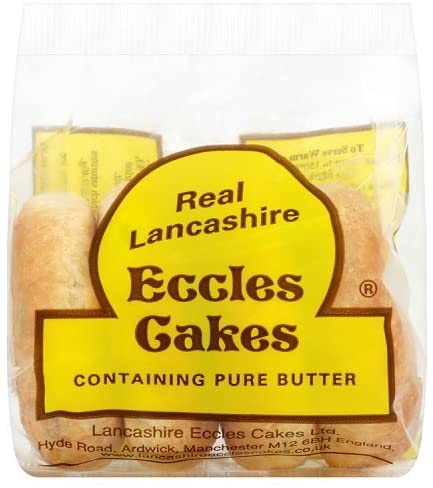 Real Lancashire Eccles Cakes. 4 pack.