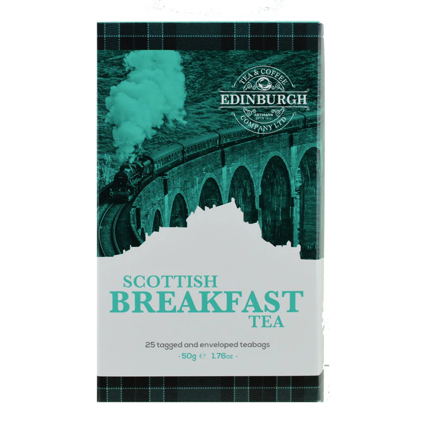 Edinburgh Scottish Breakfast Tea - 25 Tagged & Wrapped Bags