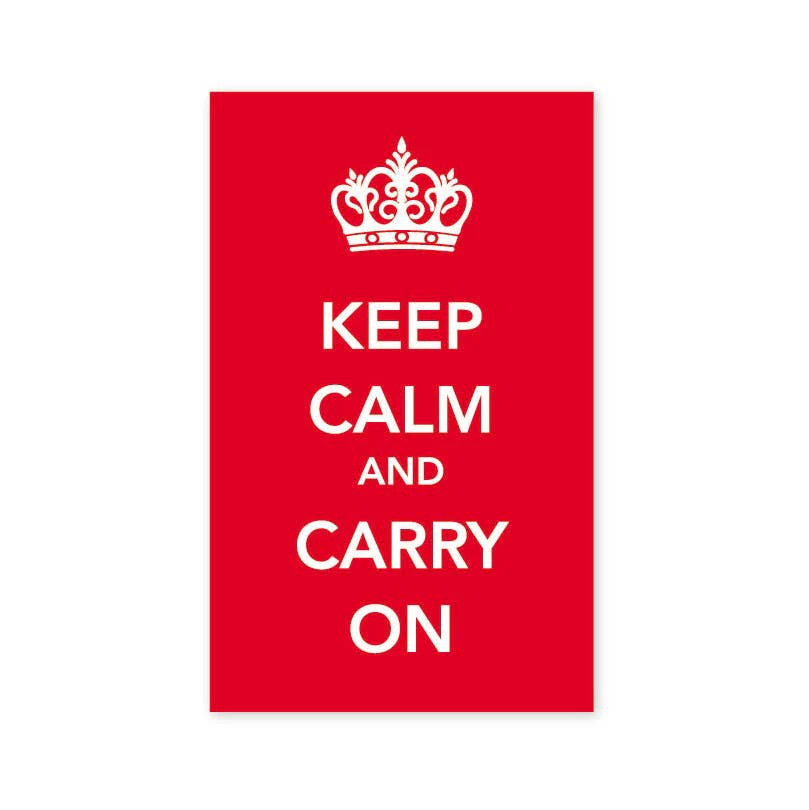 Eurostick - Keep Calm And Carry On Sticker