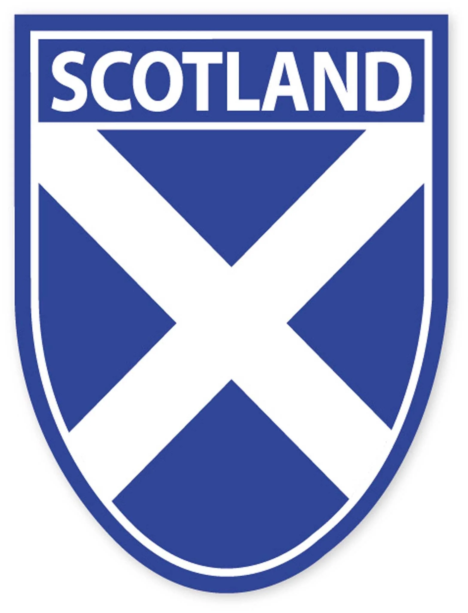 Eurostick - Scotland Saltire Shield Sticker