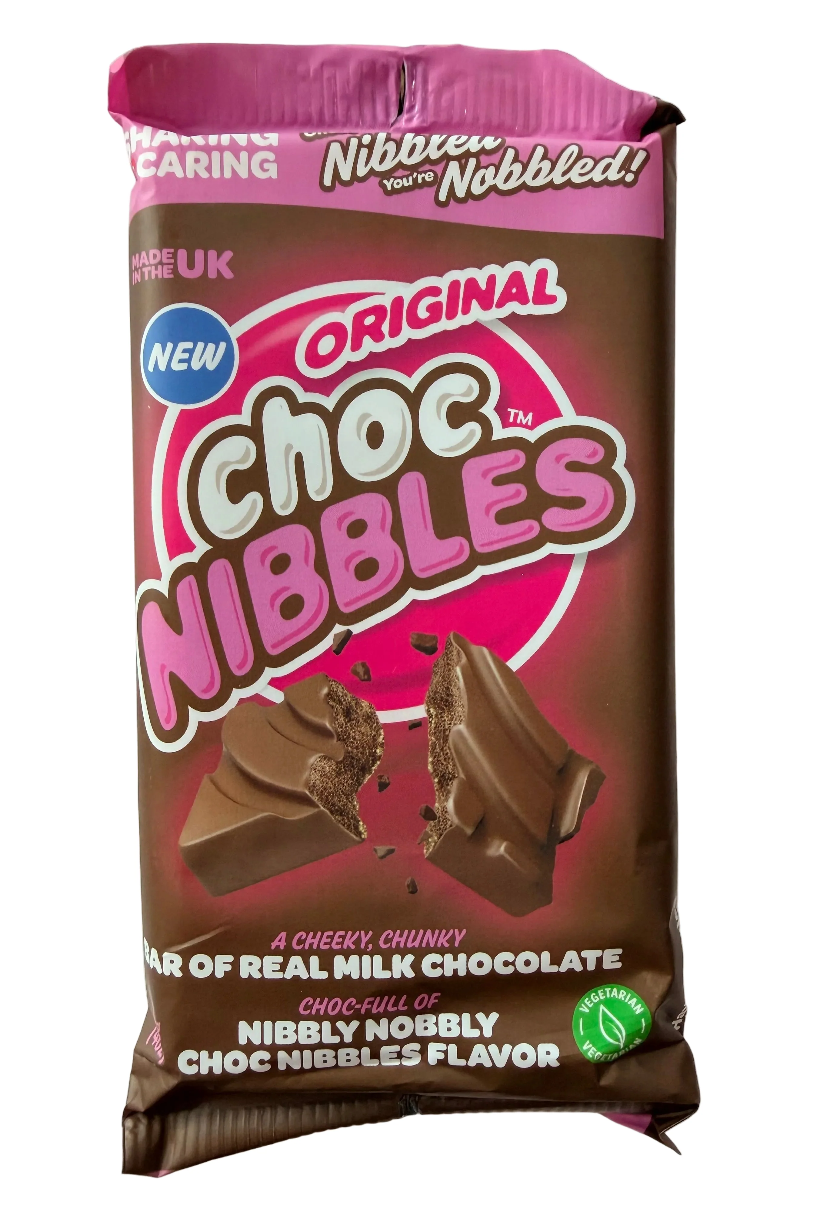 Freedom Confectionary Original Milk Chocolate Nibbles Bar 120g