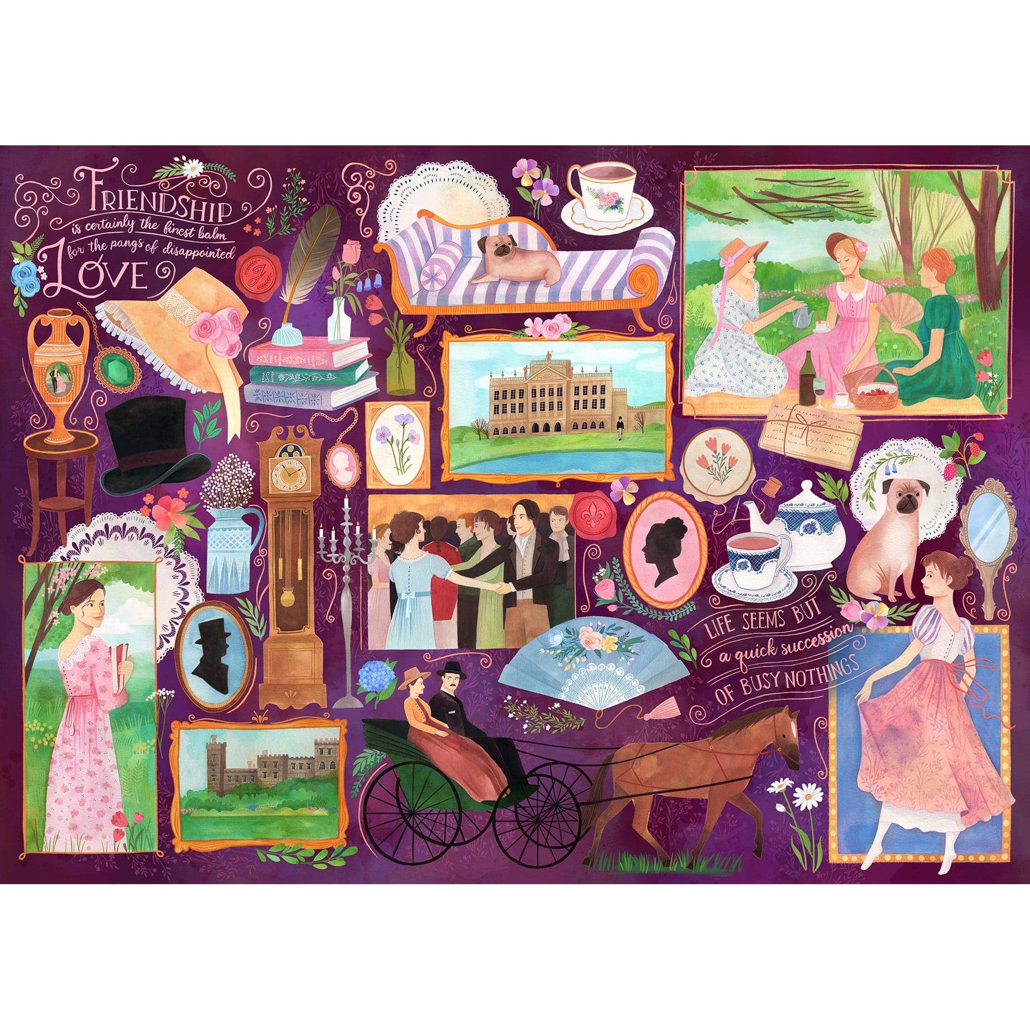 Gibsons Games Inc - Book Club: Jane Austen 1000 Piece Jigsaw Puzzle - Image 2