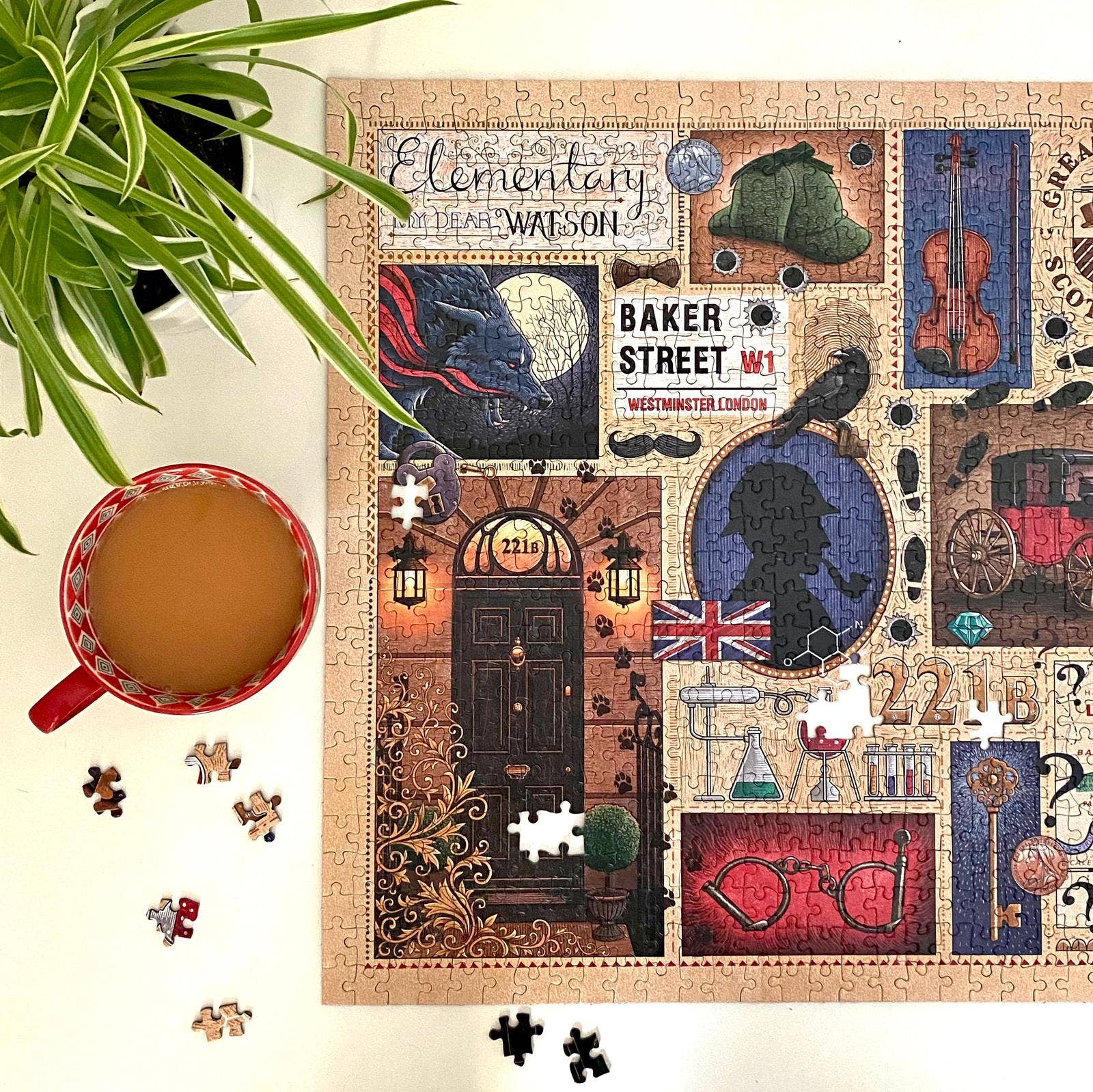 Gibsons Games Inc - Sherlock Holmes - Book Club 1000 Piece Jigsaw Puzzle - Image 4