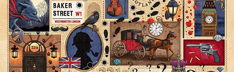Gibsons Games Inc - Sherlock Holmes - Book Club 1000 Piece Jigsaw Puzzle - Image 6