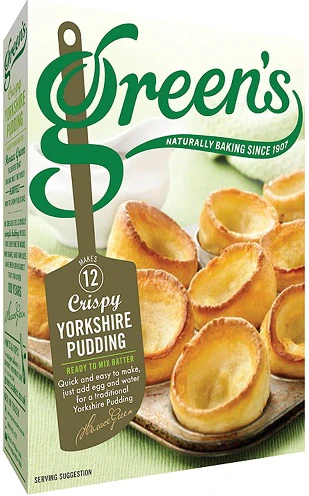 Green's Yorkshire Pudding Mix. Makes 12. 125g