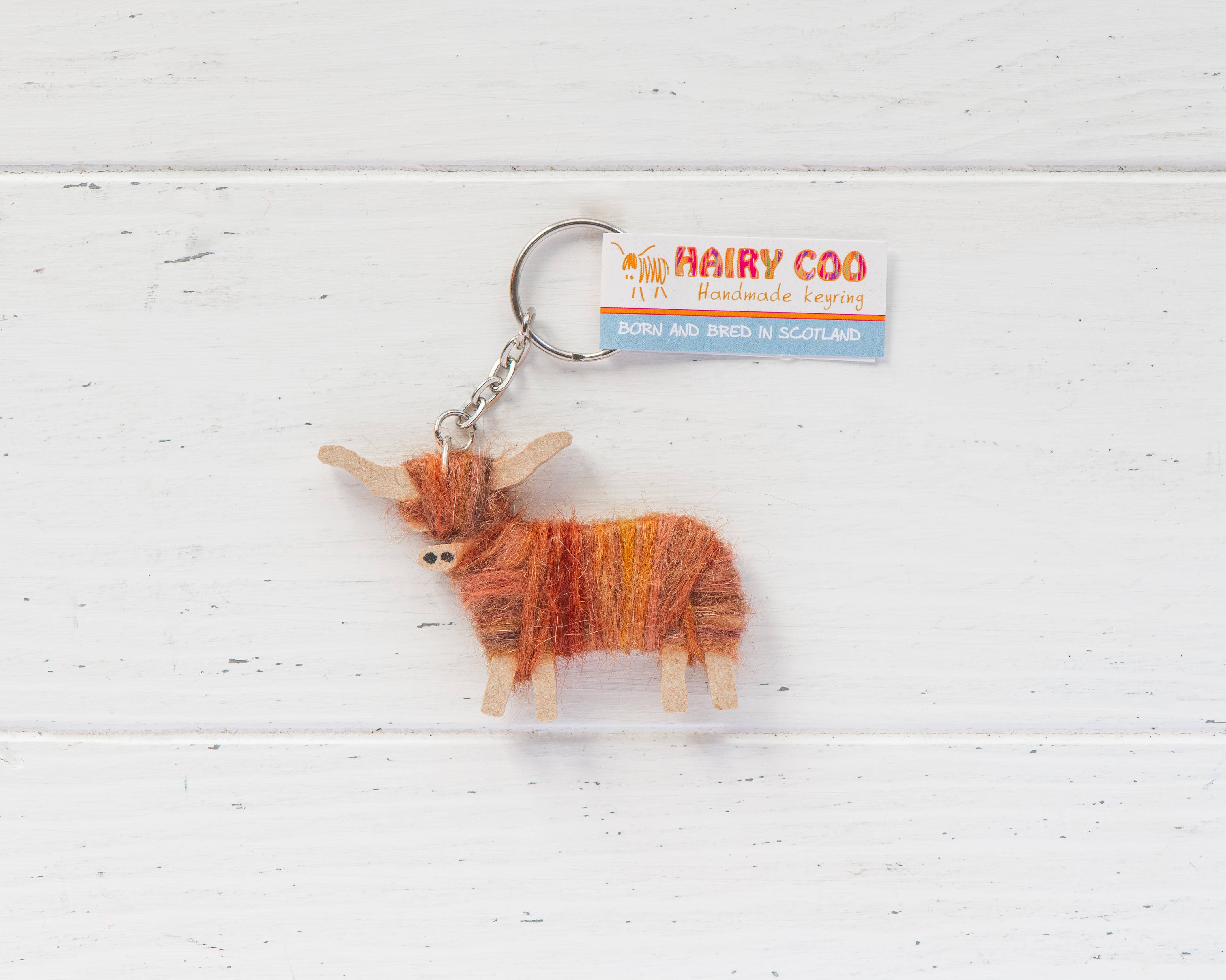 Hairy Coo - Handmade Highland Cow Keyring - Born and Bred in Scotland - Image 4