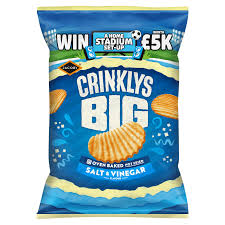 Jacobs Big Crinklys Salt & Vinegar Flavour 90g - Image 2