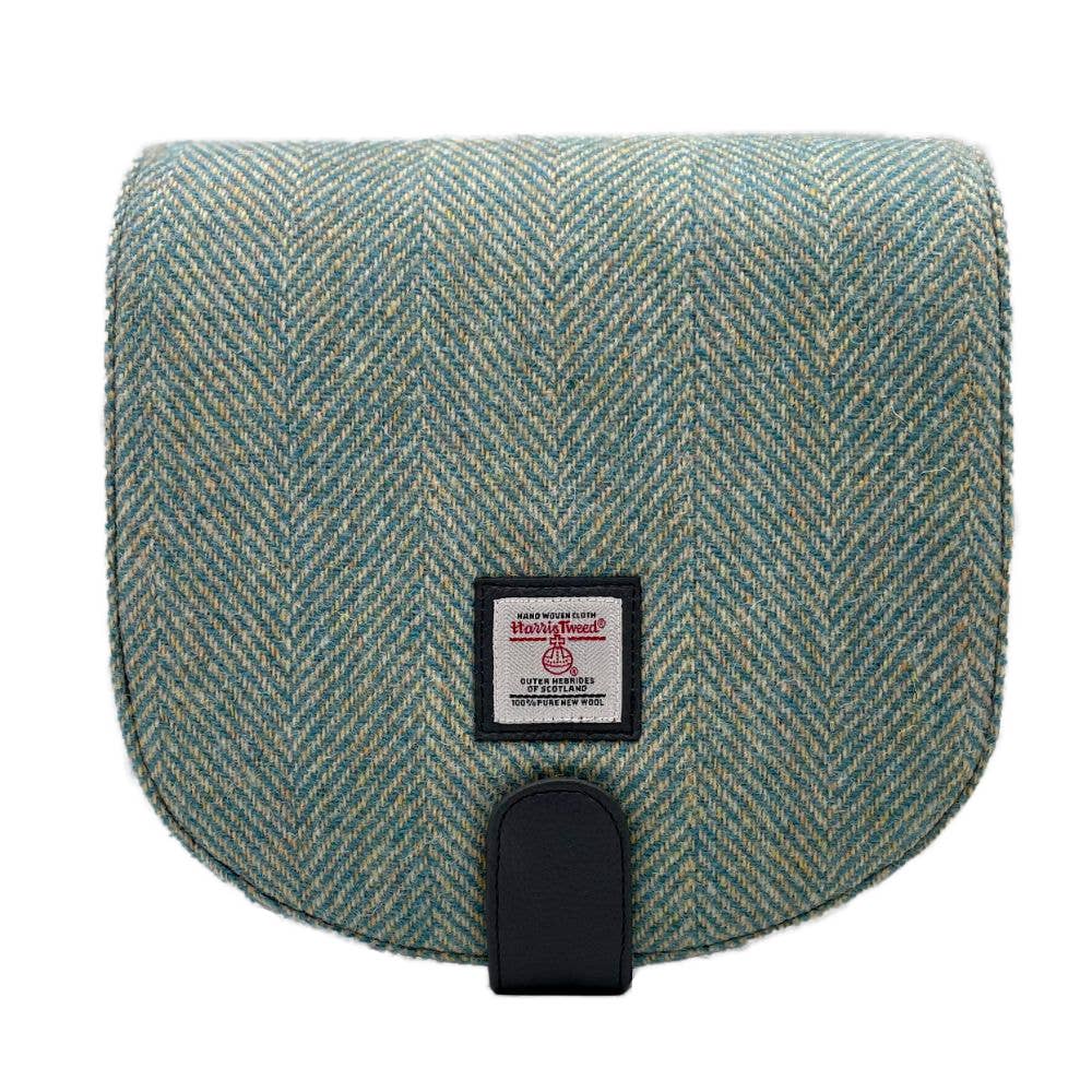 maccessori - Harris Tweed Crossbody Bag Turquoise - Image 2