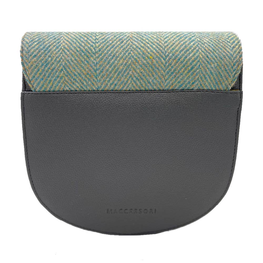 maccessori - Harris Tweed Crossbody Bag Turquoise - Image 4