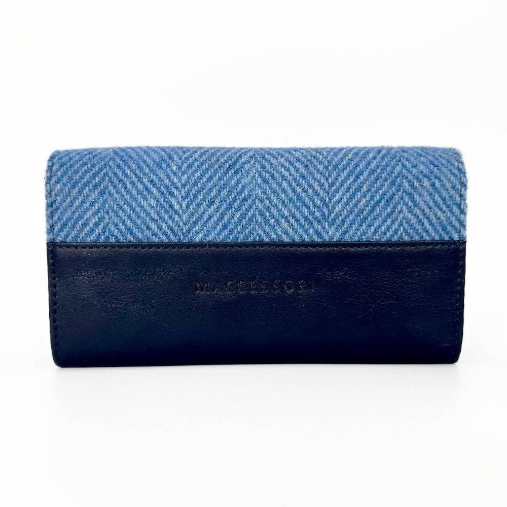 maccessori - Harris Tweed Ladies Envelope Purse Sky Blue - Image 3
