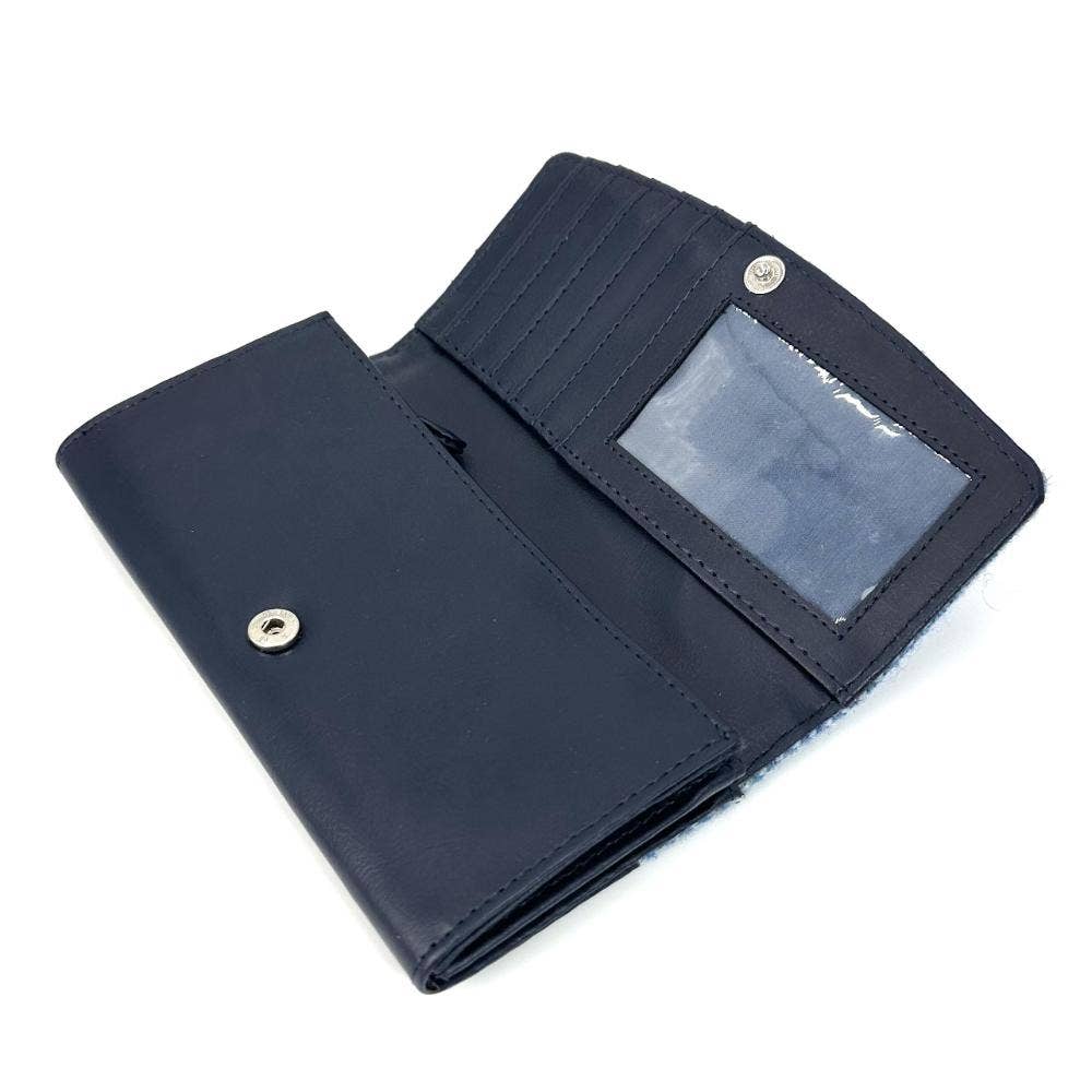 maccessori - Harris Tweed Ladies Envelope Purse Sky Blue - Image 4