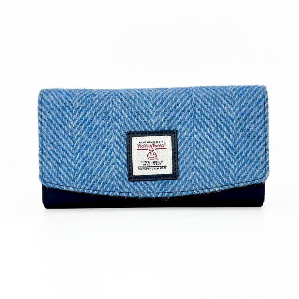 maccessori - Harris Tweed Ladies Envelope Purse Sky Blue - Image 6