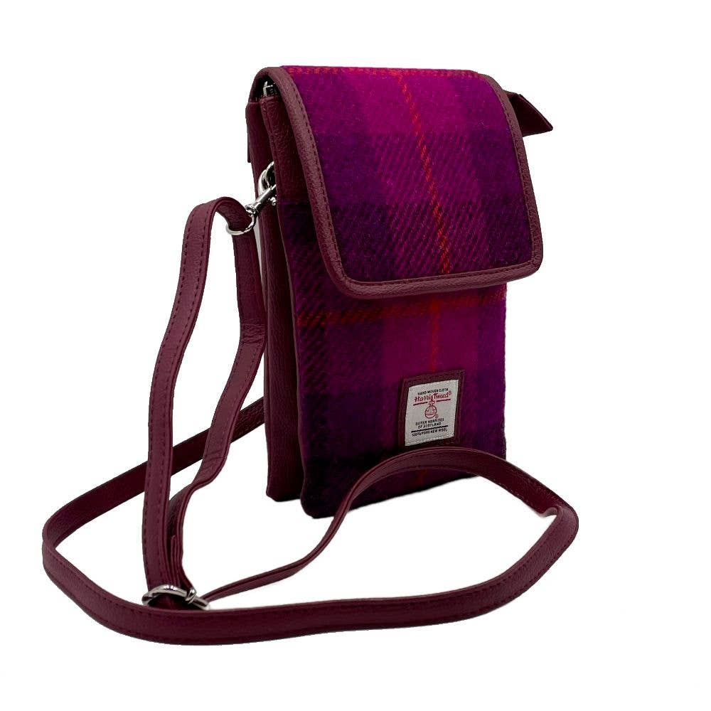 maccessori - Harris Tweed Mini Crossbody Bag Purple Check - Image 2