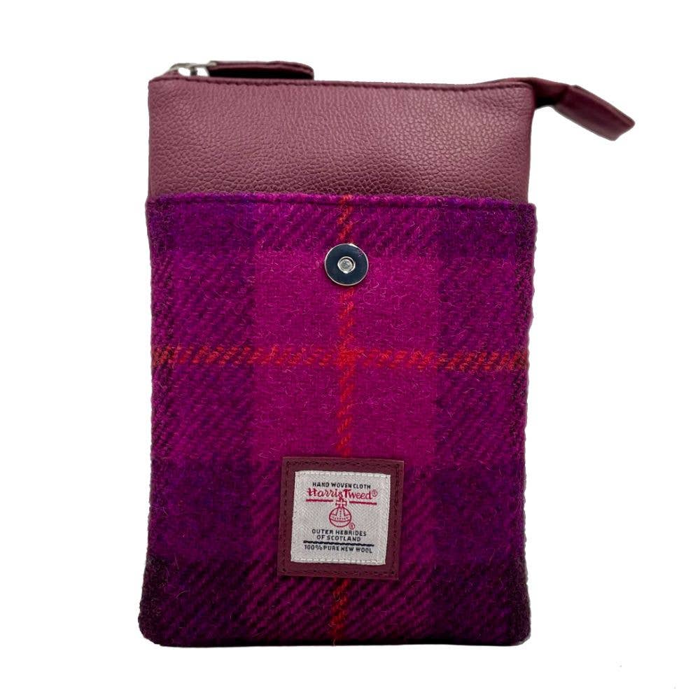 maccessori - Harris Tweed Mini Crossbody Bag Purple Check - Image 3