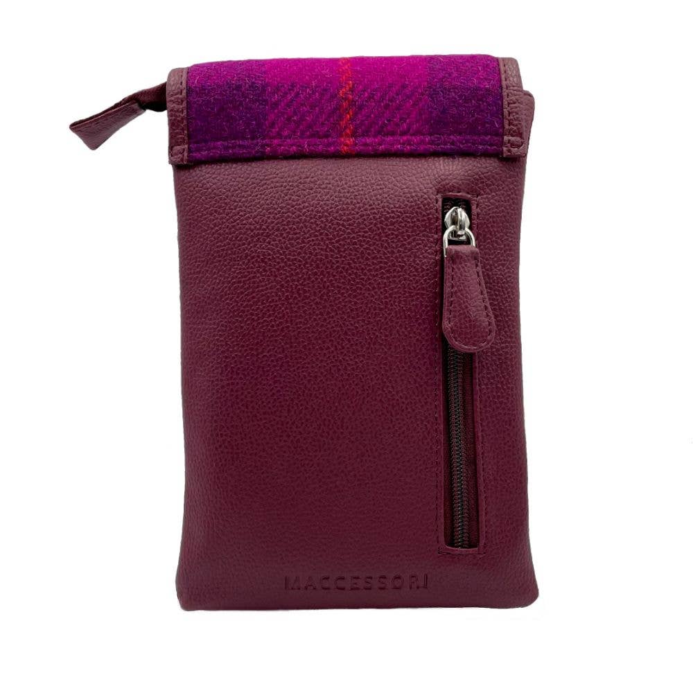 maccessori - Harris Tweed Mini Crossbody Bag Purple Check - Image 4
