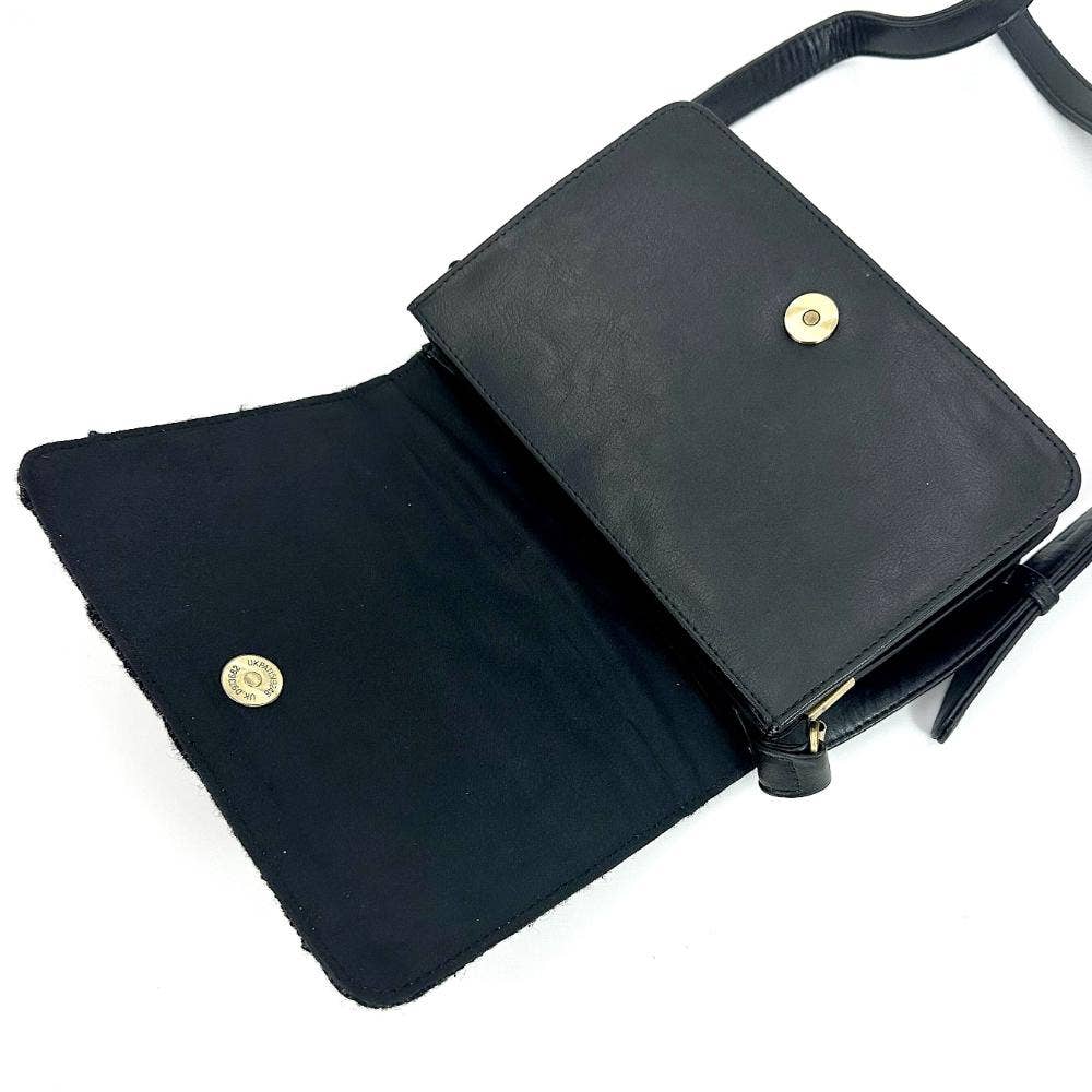 maccessori - Harris Tweed Quilt Shoulder Bag Charcoal - Image 5