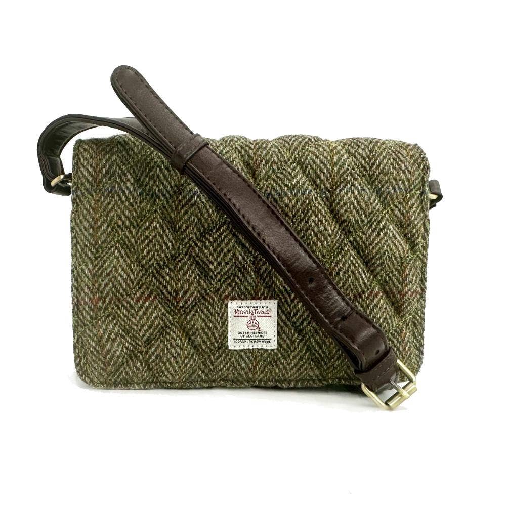 maccessori - Harris Tweed Quilt Shoulder Bag Country Green - Image 10
