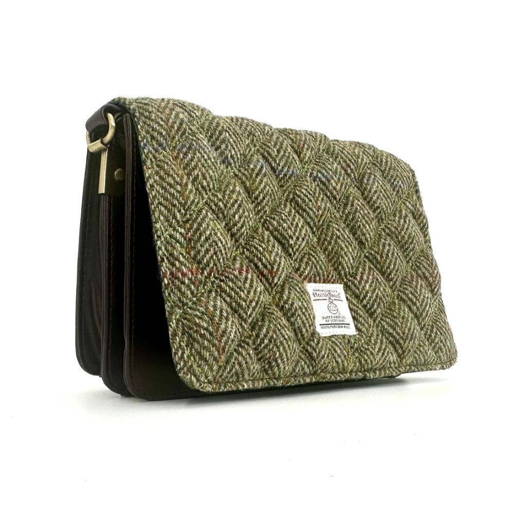 maccessori - Harris Tweed Quilt Shoulder Bag Country Green - Image 2