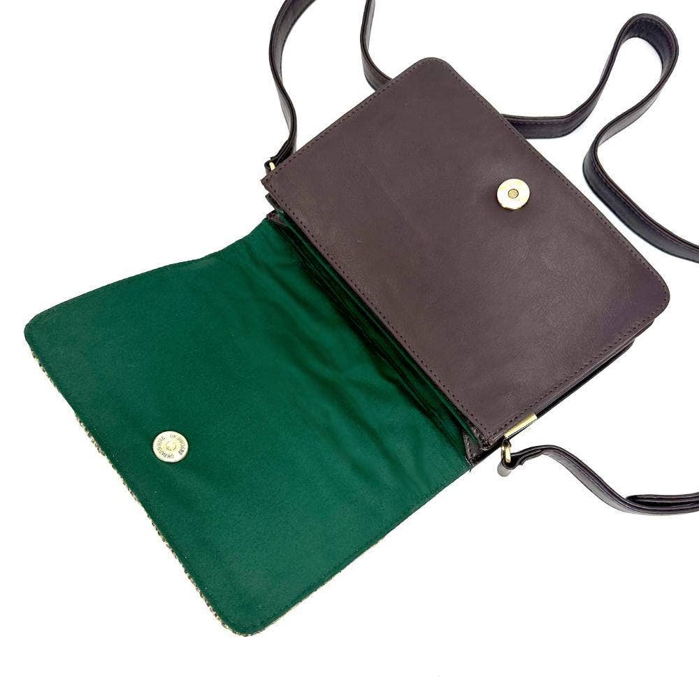 maccessori - Harris Tweed Quilt Shoulder Bag Country Green - Image 3