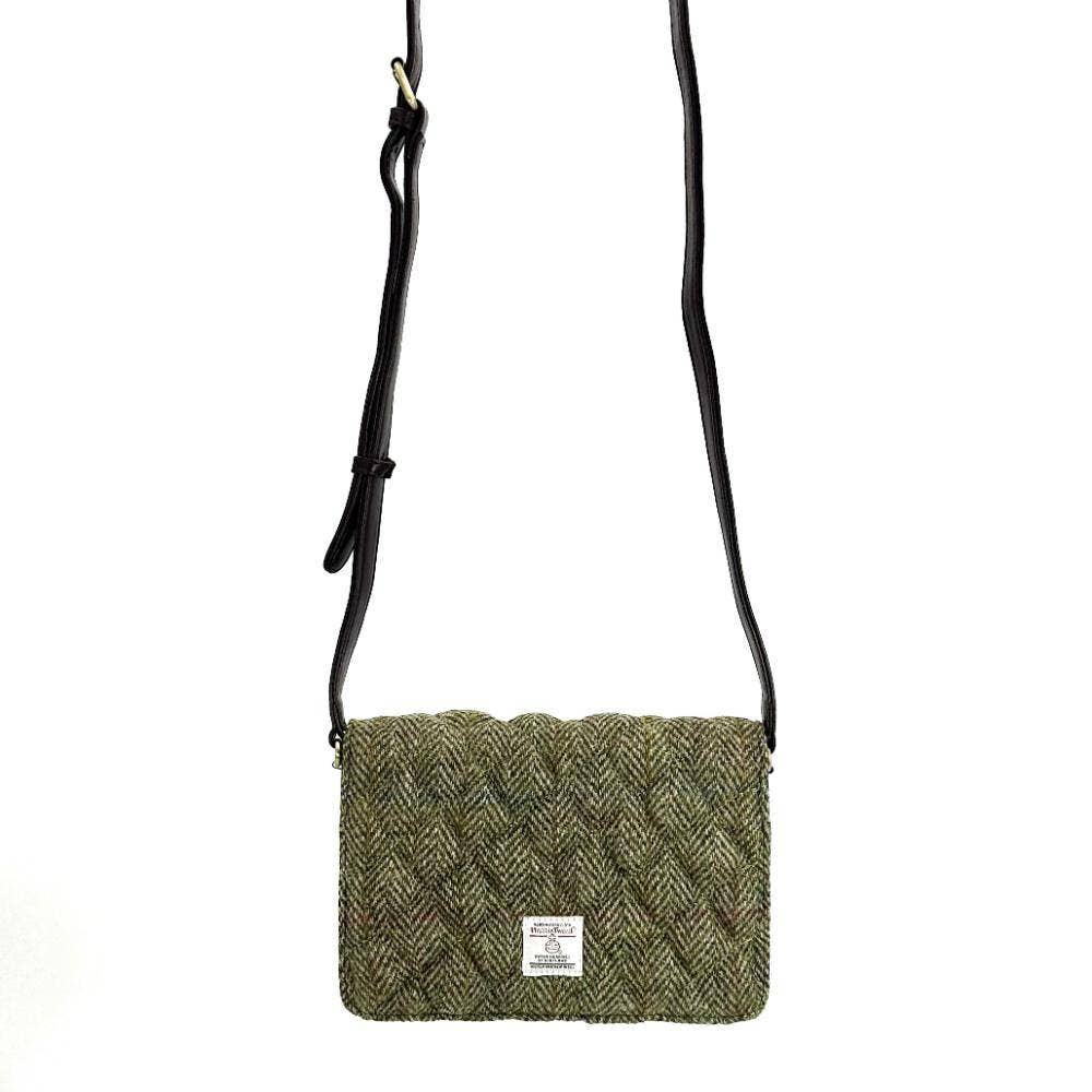 maccessori - Harris Tweed Quilt Shoulder Bag Country Green - Image 5