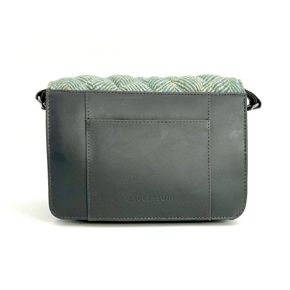 maccessori - Harris Tweed Quilt Shoulder Bag Country Turquoise - Image 5