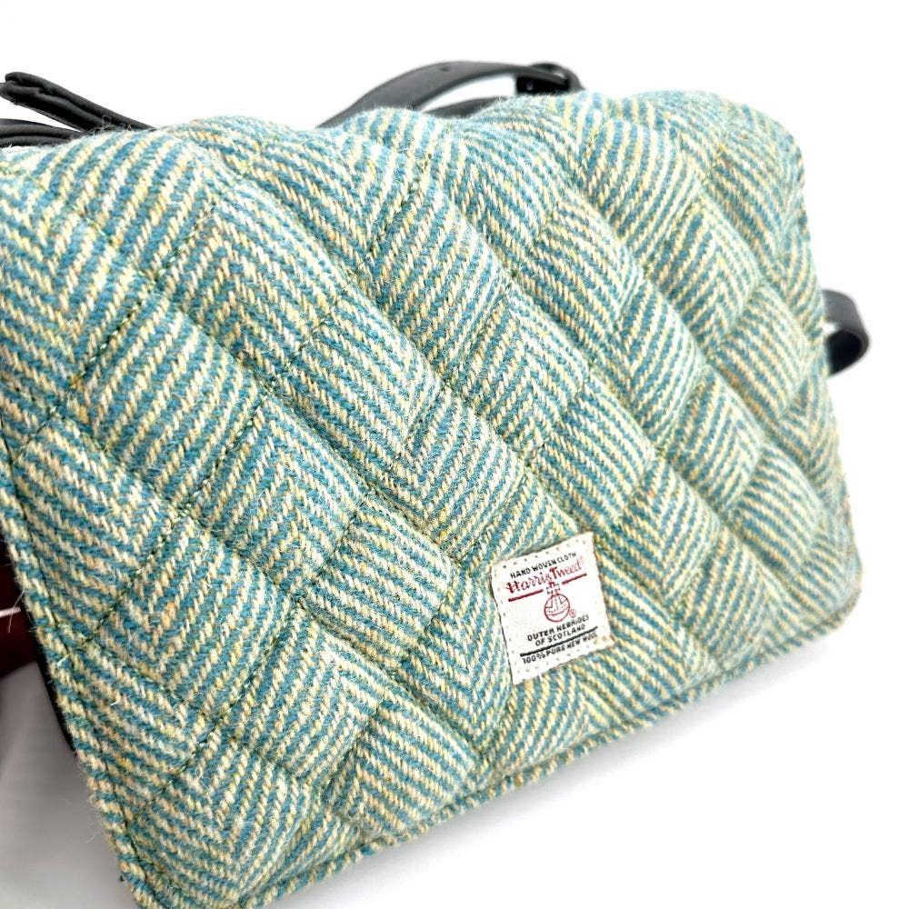 maccessori - Harris Tweed Quilt Shoulder Bag Country Turquoise - Image 6