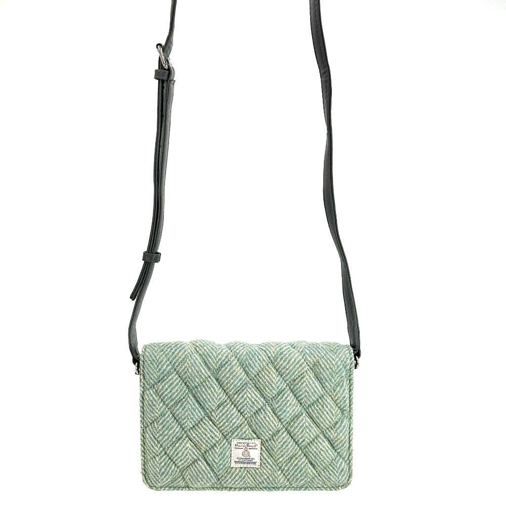 maccessori - Harris Tweed Quilt Shoulder Bag Country Turquoise - Image 8