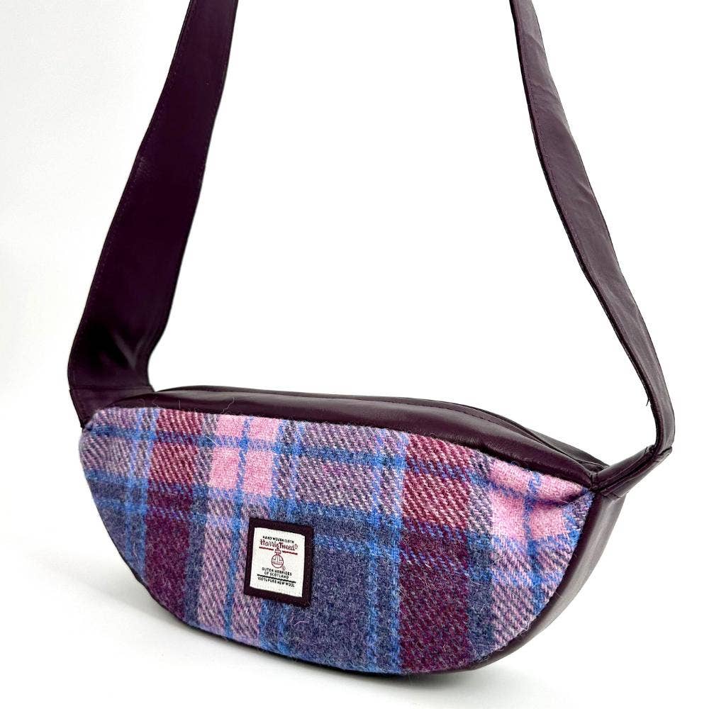 maccessori - Harris Tweed Sling Cross Body Bag Pastel Pink - Image 2
