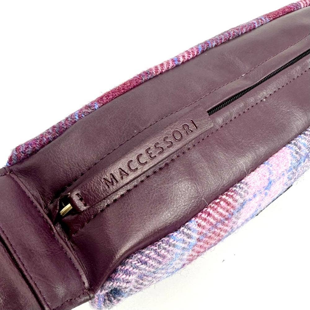 maccessori - Harris Tweed Sling Cross Body Bag Pastel Pink - Image 7