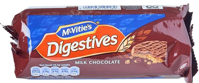 McVitie's Milk Chocolate Digestives. 266g - Image 2