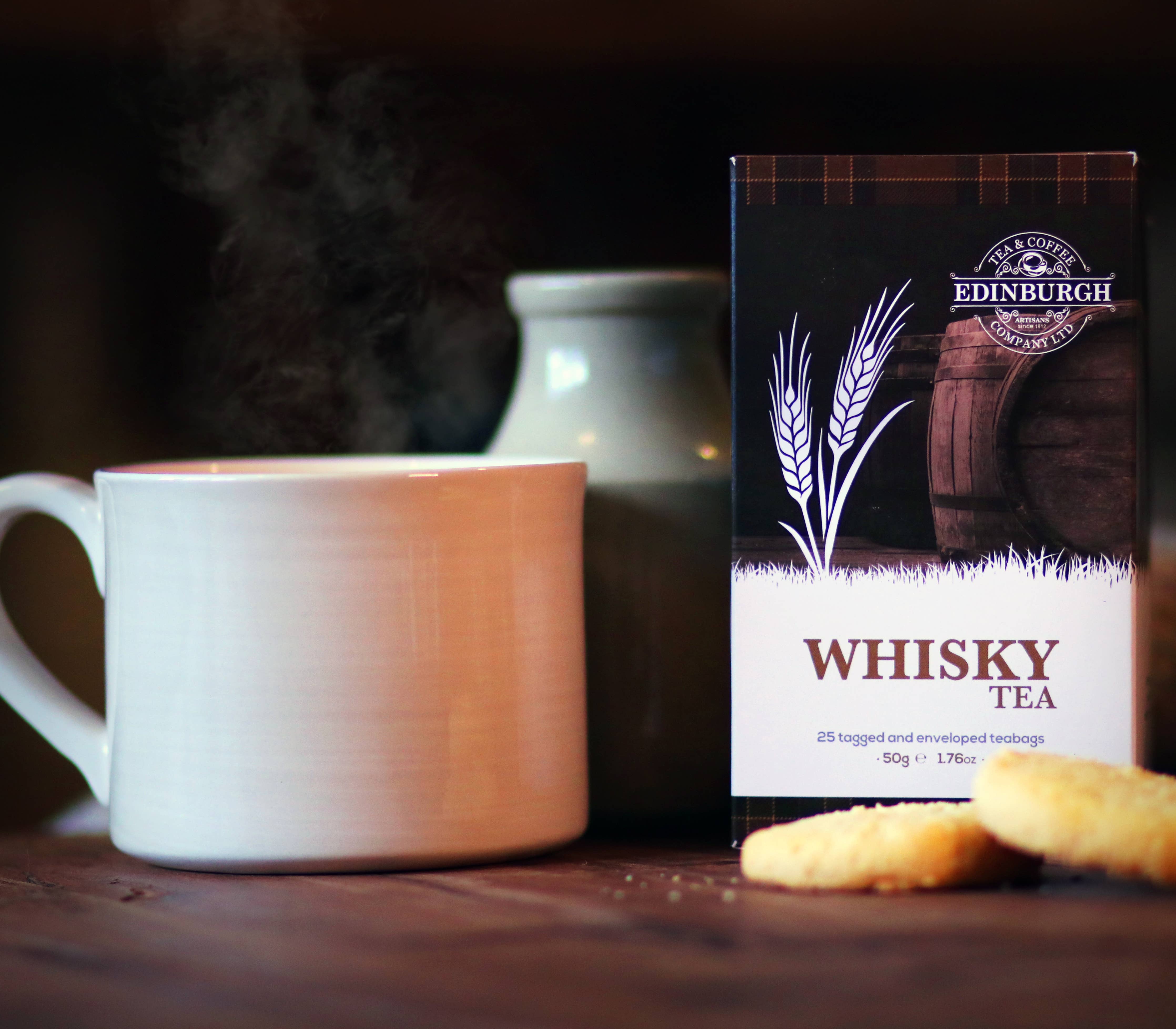 Edinburgh Tea Co. Whisky Flavored Black Tea - 25 Tagged & Wrapped Bags - Image 5