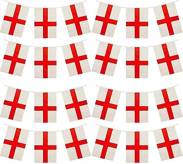 England Bunting 26ft with 20 Flags per pack