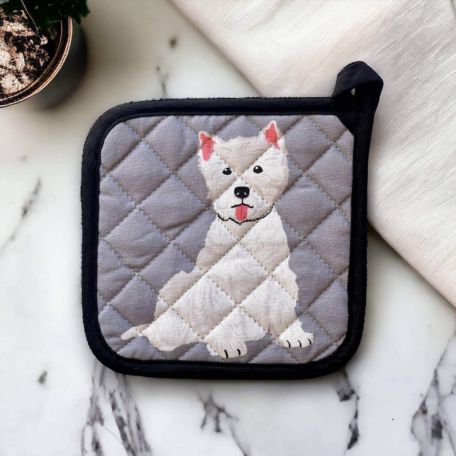 Naked Decor - HELLO PET COLLECTION- Hello West Highland Terrier Potholder - Image 2