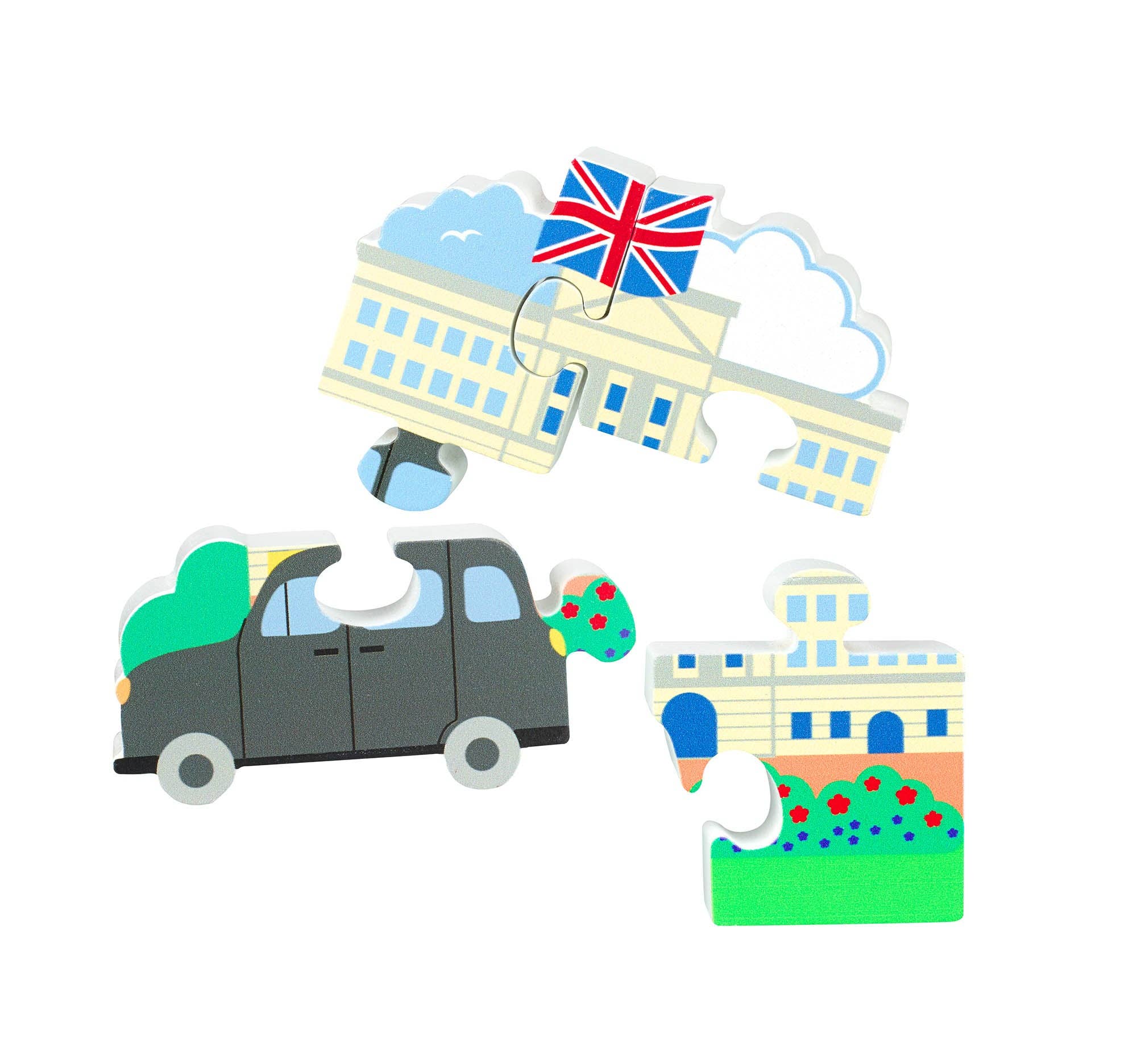 Orange Tree Toys - London Taxi Wooden Puzzle - Image 2