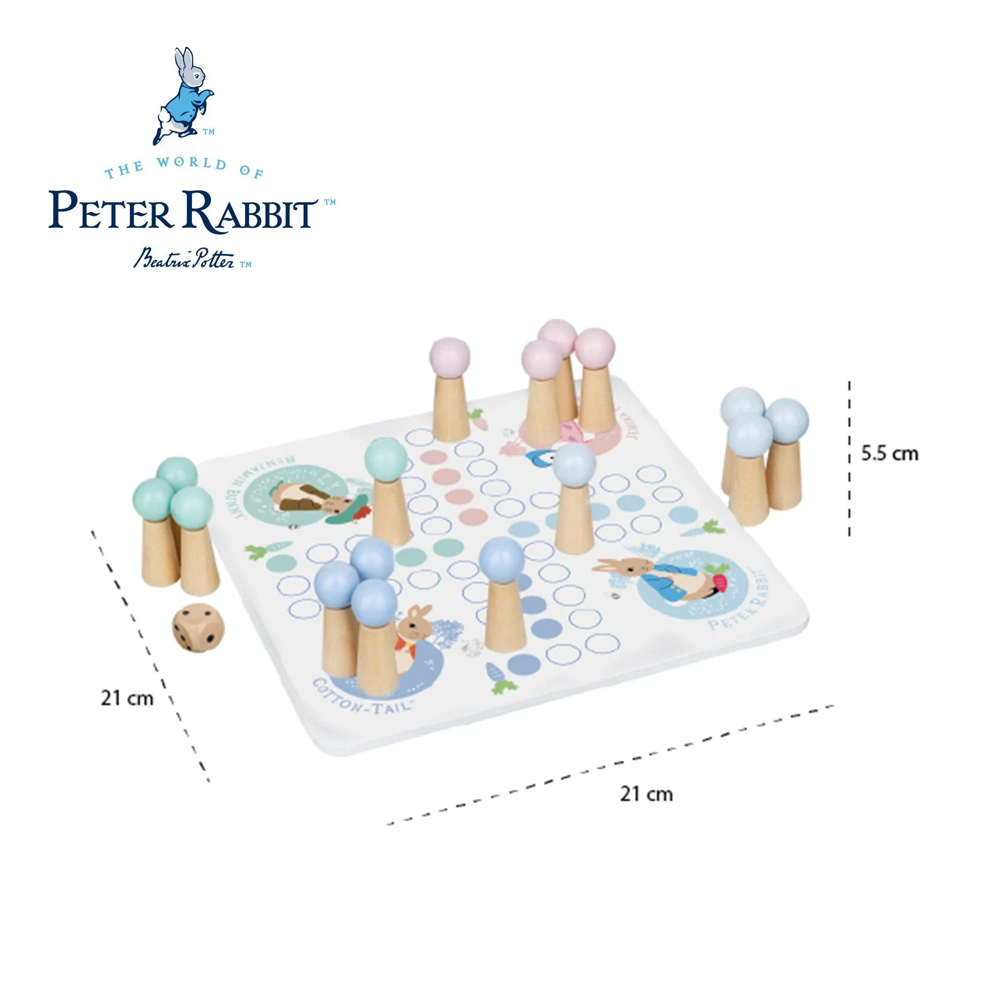 Orange Tree Toys - Peter Rabbit™ Wooden Ludo - Image 6