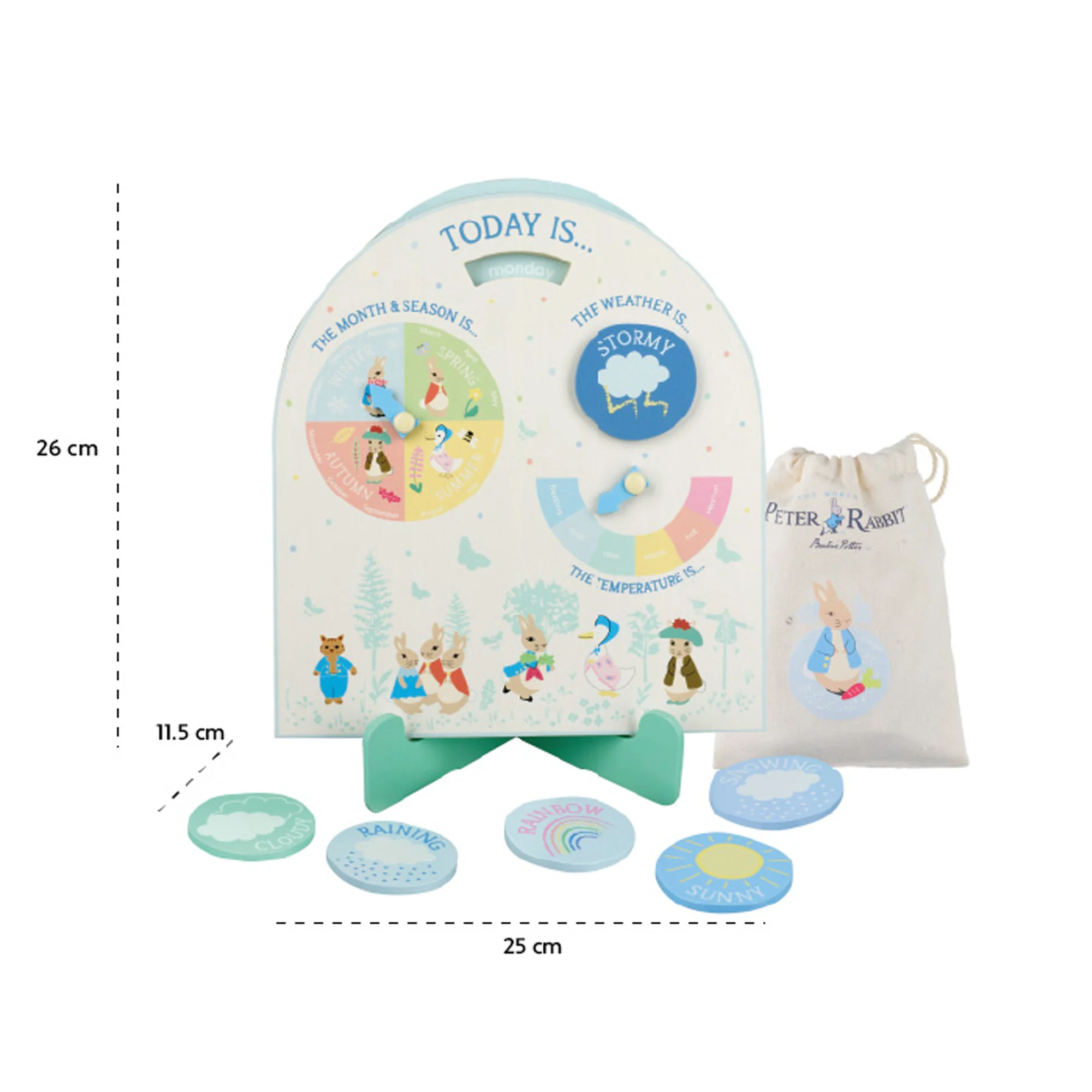 Orange Tree Toys - Peter Rabbit™ Wooden Weather Clock - Image 4