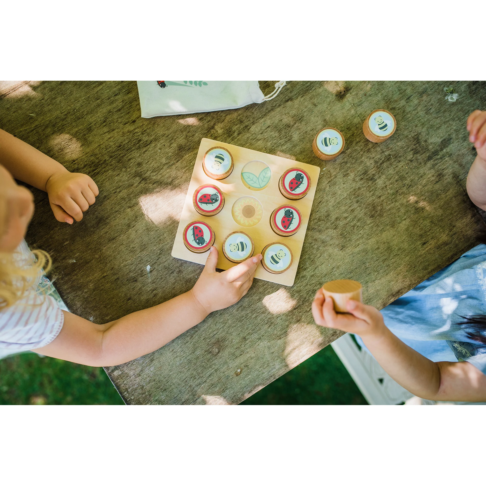 Orange Tree Toys - Spring Garden Tic Tac Toe - Image 4