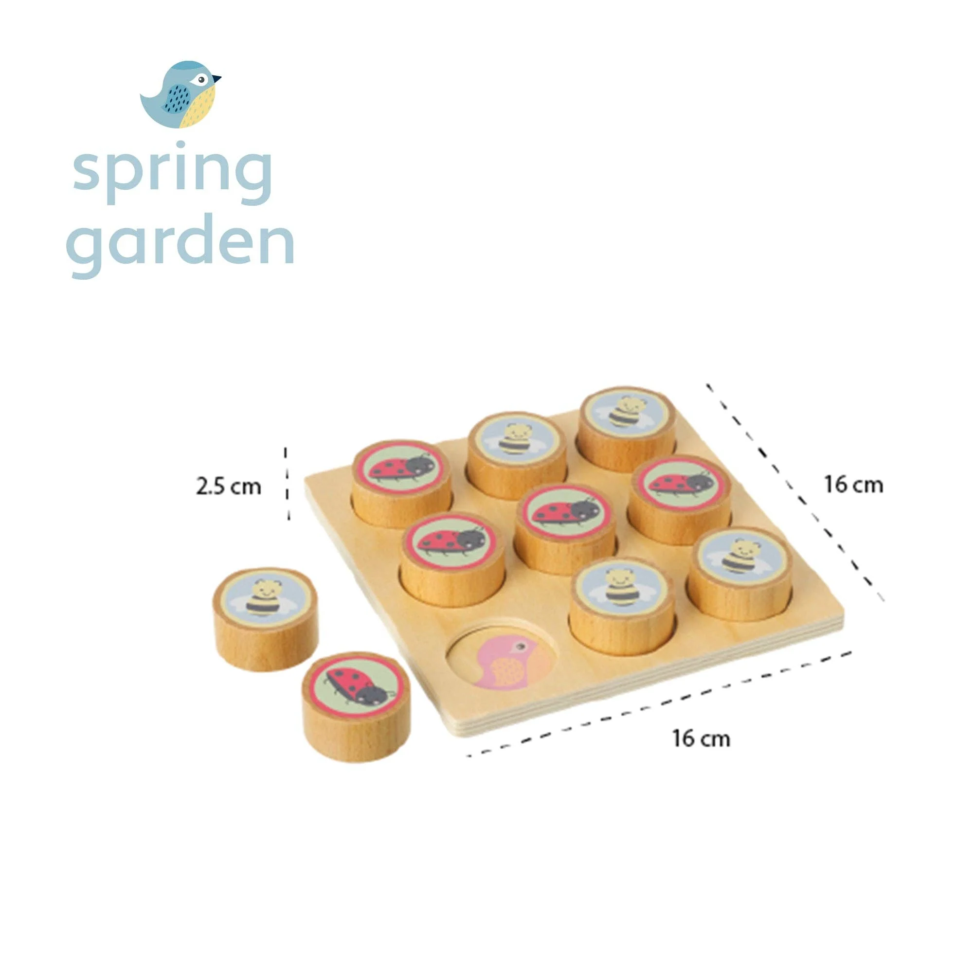 Orange Tree Toys - Spring Garden Tic Tac Toe - Image 5