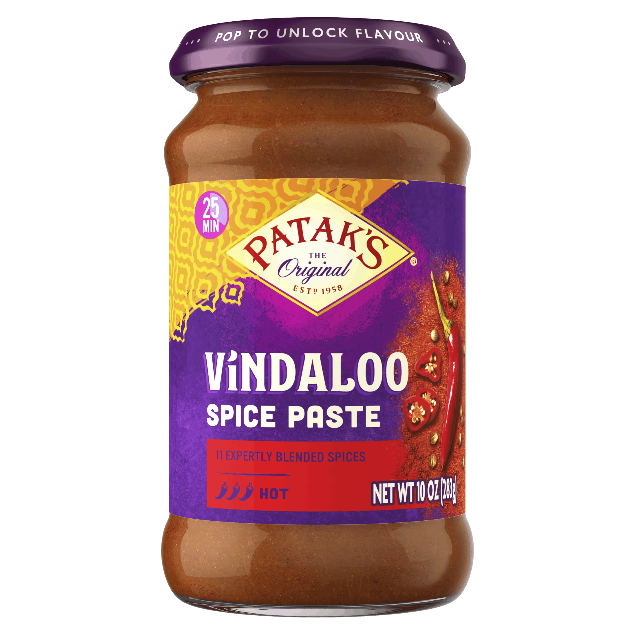 Patak's Vindaloo Curry Spice Paste 10oz/280g