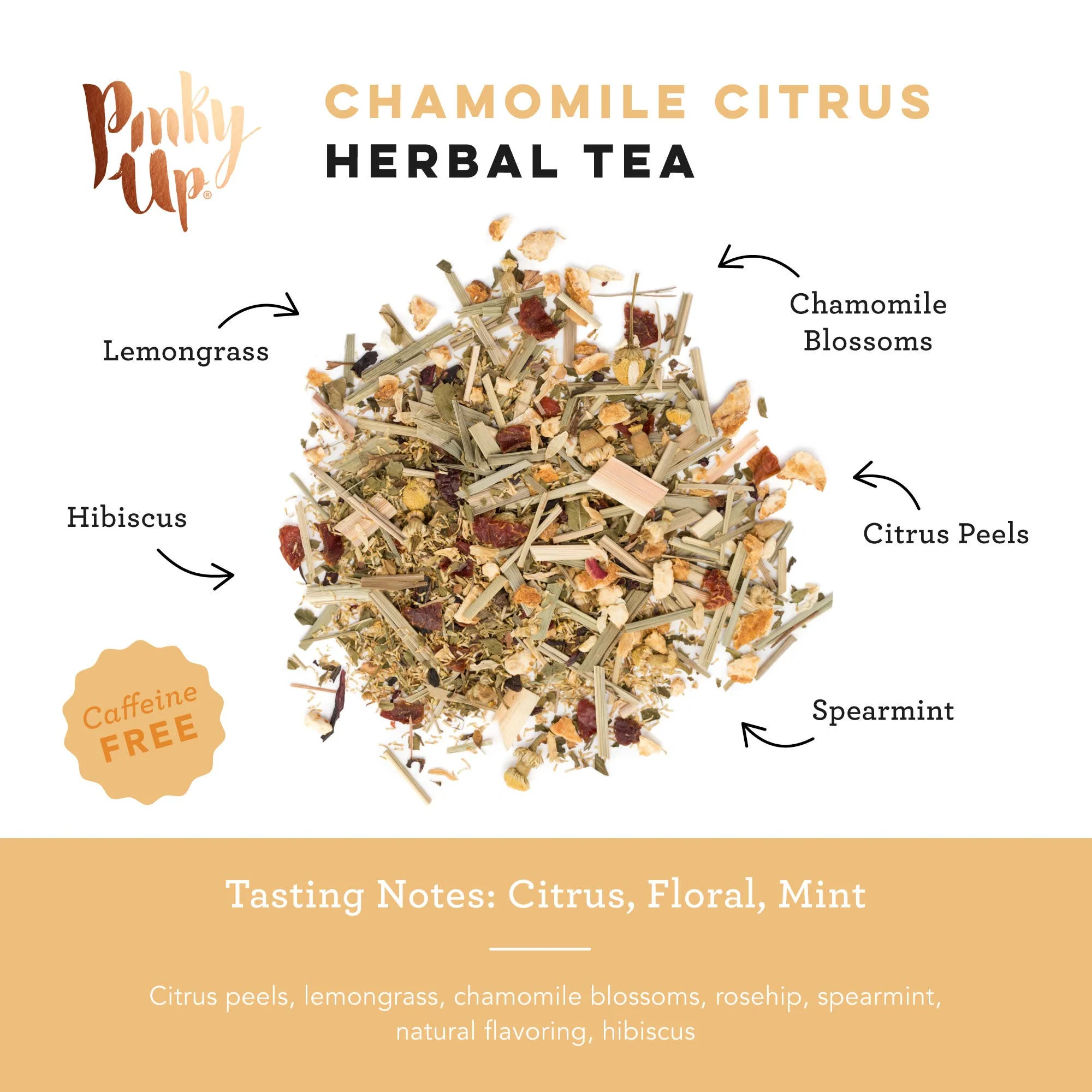 Pinky Up - Chamomile Citrus Herbal Tea 15 Sachets - Image 5