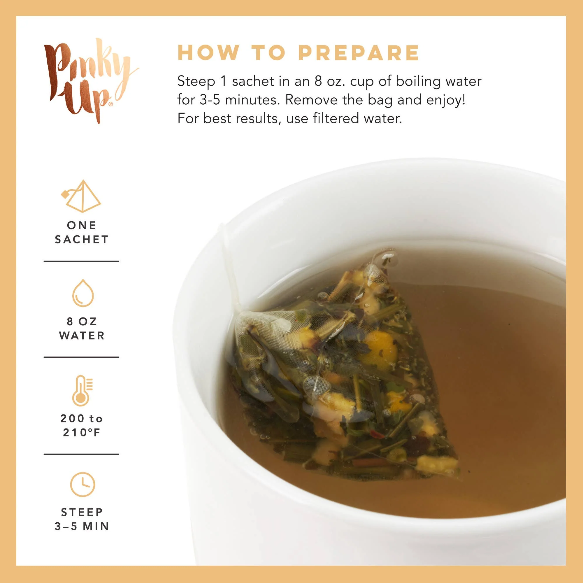 Pinky Up - Chamomile Citrus Herbal Tea 15 Sachets - Image 7